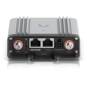 Ubiquiti UniFi Mobile Router Industrial Wi-Fi маршрутизатор с LTE-модемом категории 4, 2,4 ГГц (b/g/n), MIMO 2x2, 2x 1G RJ45, USB Type-C, nano-SIM