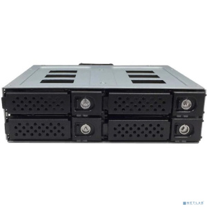 Procase G2-104-SATA3-BK {Hot-swap корзина 4 SATA3/SAS 12G,черный,с замком,hotswap mobie rack 2,5" HDD(1x5,25),4*SATA,2xFAN 40x15mm}