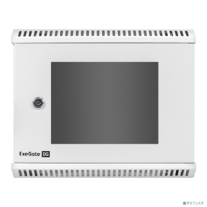 Exegate EX298623RUS Шкаф телекоммуникационный 10" настенный 6U ExeGate EC-WM-6U.280.G.GREY (10”, 6U, 350x280x287mm (ШхГхВ), передняя дверь закаленное