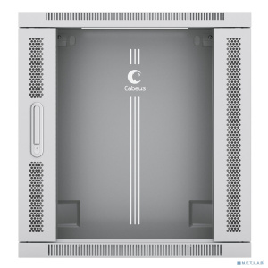 CABEUS SH-05F-12U60/60-R ШКАФ ТЕЛЕКОММУНИКАЦИОННЫЙ НАСТЕННЫЙ РАЗОБРАННЫЙ 19" 12U 600X600X635MM (ШХГХВ) ДВЕРЬ СТЕКЛО, ЦВЕТ СЕРЫЙ (RAL 7035)