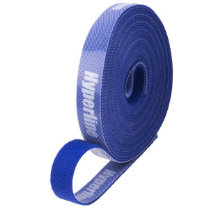Крепеж Hyperline WASNR-5x16-BL Лента (липучка) в рулоне, ширина 16 мм, длина 5м, синяя