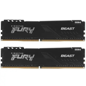 Kingston DRAM 32GB 2666MHz DDR4 CL16 DIMM (Kit of 2) FURY Beast Black EAN: 740617320114