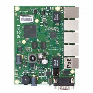 MikroTik RB450Gx4 Плата, 716 МГц (4 ядра), 5х 1G RJ45, microSD, RS232