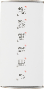 Модем 3G/4G/4G+ TCL Link Zone MW63VK USB Wi-Fi Firewall +Router внешний черный