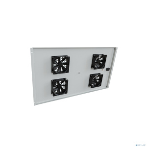 NTSS Модуль вентиляторный NTSS потолочный для шкафов серии R глубиной 1000мм на 4 элемента потолочный без термостата, серый RAL 7035 NTSS-FAN4/1000