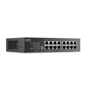 Коммутатор Коммутатор Zyxel GS1100-16S, 16xGE, rack 19", DIP-switch, бесшумный