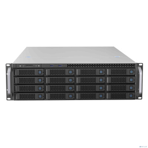 Procase BS316-SAS12-B-0 Корпус 3U Rack server case 16 SATA III / SAS 12Gbit hotswap HDD 4*MiniSAS HD(8643), черный, без блока питания, глубина 650мм,