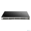 D-Link DGS-3130-54S/B1A PROJ Управляемый L3 стекируемый коммутатор с 48 портами 1000Base-X SFP, 2 портами 10GBase-T и 4 портами 10GBase-X SFP+