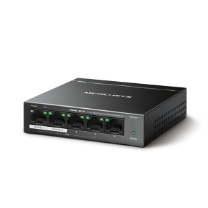 коммутатор Mercusys MS105GP, 5-Port Gigabit Desktop Switch with 4-Port PoE+ коммутатор Mercusys MS105GP, 5-Port Gigabit Desktop Switch with 4-Port PoE+
