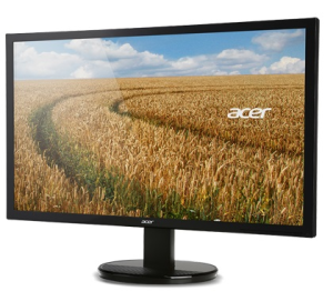 19.5" ACER K202HQLAb , TN, 1366x768, 5 ms 90°/65°, 200nits, VGA, 600:1, VESA 100x100, Glossy Black