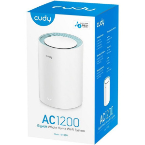 Маршрутизатор CUDY AC1200 Wi-Fi Gigabit Mesh Solution 1-Pack, Chipset MT7621+MT7613B+MT7603, Dual-Band, 867Mbps at 5GHz + 300Mbps at 2.4GHz, 802.11ac/