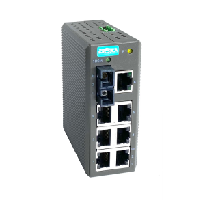 Компактный коммутатор 7 x 10/100BaseTX, 1 x 100BaseFX (многомодовое оптоволокно) в пластиковом корпусе