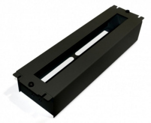 Рейка-DIN Hyperline BPB19-PS-3U-RAL9005 3U черный (упак.:1шт)