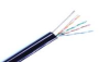 Кабель IRBIS UTP Кат.5e 4 пары, 0.48 мм 24AWG, PE 305м, черный, внешний с тросом 1.2mm на катушке Кабель IRBIS UTP Кат.5e 4 пары, 0.48 мм 24AWG, PE 305м, черный, внешний с тросом 1.2mm на катушке