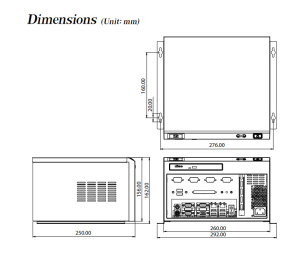 Корпус EBC-3100/ACE-A630C, Mini-ITX, 1 x 3.5” SATA HDD, 1 x slim 5.25”, 1 х полноразмерный слот расширения, ACE-A630C-RS 300 Вт, ATX, цвет - черный,