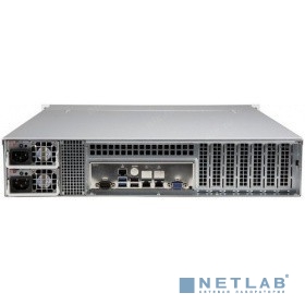 Supermicro server chassis CSE-LA26E1C4-R609LP, 2U, 12x 3.5" (tool-less) or 2.5" (screw) hot-swap, 12-port 2U SAS3 12Gbps, 600W RPSU