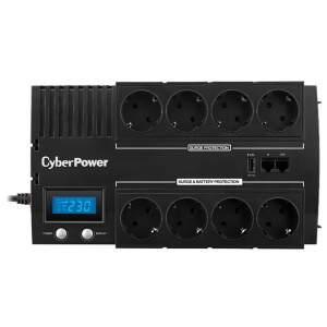 Источник бесперебойного питания ИБП Line-Interactive CyberPower BR1000ELCD 1000VA/600W USB/RJ11/45/USB charger A (4+4 EURO)