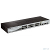 D-Link DGS-1210-28/ME/B2A Управляемый L2 коммутатор, 24x1000Base-T, 4x1000Base-X SFP, AC 220В/DC 12В(с возможностью мониторинга статуса питания коммут