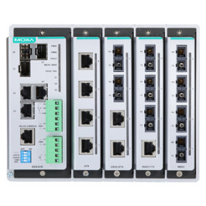 Шасси коммутатора - 3 Combo Gigabit порта (10/100/1000BaseTX или 100/1000BaseSFP), 4 слота для модулей Fast Ethernet (до 16 портов 10/100BaseTX и/или