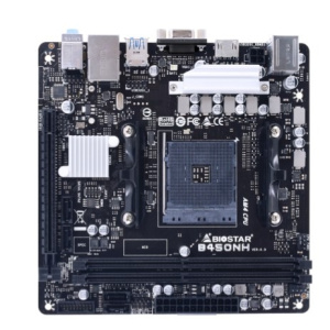 Biostar B450NH RTL {Socket AM4, AMD B450, 2xDDR4-2667, D-SUB+HDMI, 1xPCI-Ex16, 4xSATA3(RAID 0/1/10), 1xM.2, 8 Ch Audio, GLan, (2+2)xUSB2.0, (4+2)xUSB3