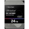 Жесткий диск Western Digital Ultrastar DC HС580 HDD 3.5" SATA 24TB, 7200 rpm, 512MB buffer, 512e/4Kn, 0F62796, 1 year