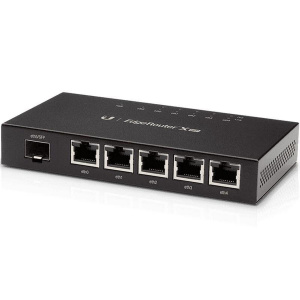 Маршрутизатор UBIQUITI Маршрутизатор/ Compact but powerful router sporting (5) Gigabit RJ45 ports with passive PoE support and an SFP port Маршрутизатор UBIQUITI Маршрутизатор/ Compact but powerful router sporting (5) Gigabit RJ45 ports with passive PoE support and an SFP port