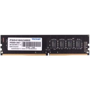 Patriot DDR4 DIMM 16GB PSD416G24002 PC4-19200, 2400MHz