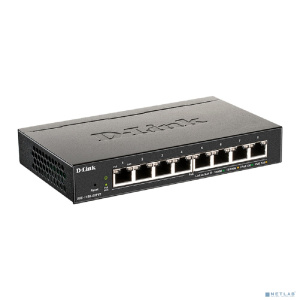D-Link DGS-1100-08PV2/A3A Настраиваемый L2 коммутатор с 8 портами 10/100/1000Base-T (8 портов PoE 802.3af/at, PoE-бюджет 64 Вт)
