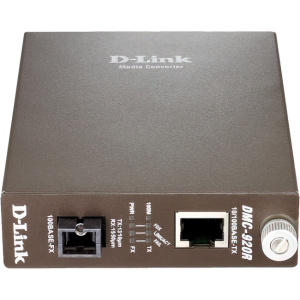 Трансивер/ DMC-920R WDM Media Converter 100Base-TX to 100Base-FX, SC, Single-mode, TX: 1310nm, RX: 1550nm, 20KM