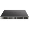 Коммутатор D-Link DGS-1210-52MP/F4A Настраиваемый L2 коммутатор с 48 портами 10/100/1000Base-T и 4 комбо-портами 100/1000Base-T/SFP (48 портов PoE 802