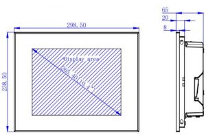 Безвентиляторный панельный компьютер Nodka TPC6000-C1043-LH-J6412-8G