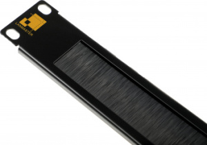 Кабельный органайзер Горизонтальный Lanmaster LAN-ORG/BP-1U двухсторонний щетки 1U шир.:19"