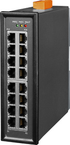 Неуправляемый коммутатор 16 x 10/100BaseTX, металлический корпус