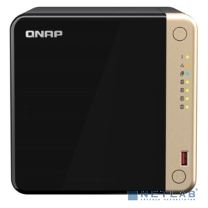 Сетевое хранилище без дисков/ SMB QNAPTS-464-8G NAS 4 HDD trays, 4-core Intel Celeron N5105/N5095 2.0-2.9 GHz, 8 GB RAM (1 x 8 GB) up to 16 GB (2 x 8G
