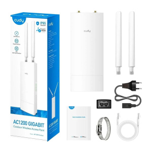 Точка доступа Wi-Fi CUDY AC1200 WiFi Gigabit Outdoor Access Point AC1200 WiFi Gigabit Outdoor Access Point