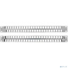 Hyperline PPBLHD-19-48S-SH-RM Модульная патч-панель 19", 48 портов, Flat Type, 1U, для экранированных и неэкранированных модулей KJ2(C6A), KJNE, с зад