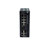 Управляемый коммутатор c 8 портами PoE 10/100Base-T(X) (разъем RJ45), 2 Combo-портами (10/100/1000BaseTX или 100/1000BaseSFP), 1 портом 100/1000BaseSF