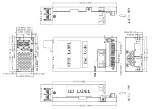 Промышленный блок питания ACE-A4520D, 1U ATX, 250 Вт, 24В DC, CCL, RoHS