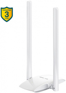 Сетевой адаптер Wi-Fi Mercusys MW300UH N300 USB 2.0 (ант.внеш.несъем.) 2ант.