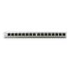 Коммутатор Web Smart L2 коммутатор Zyxel GS1100-16EP, 16xRJ-45: 1G PoE+, настольный, бесшумный, бюджет PoE 135 Вт