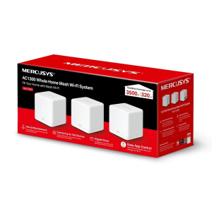 Точка доступа Wi-Fi Mercusys Bad Pack Halo H30G(3-pack) AC1300 Домашняя Mesh Wi-Fi система AC1300
