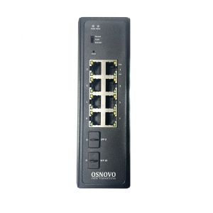 Промышленный Web-управляемый PoE коммутатор OSNOVO SW-80802-IM(port 90W,360W) Промышленный Web-управляемый PoE коммутатор Gigabit Ethernet на 10 порто