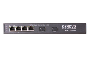 Коммутатор Gigabit Ethernet OSNOVO SW-7042 Коммутатор Gigabit Ethernet на 4 RJ45 + 2 SFP. Порты: 4 x GE (10/100/1000Base-T), 2 x GE SFP (1000Base-FX). Коммутатор Gigabit Ethernet OSNOVO SW-7042 Коммутатор Gigabit Ethernet на 4 RJ45 + 2 SFP. Порты: 4 x GE (10/100/1000Base-T), 2 x GE SFP (1000Base-FX).