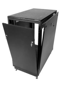 ЦМО Шкаф телекоммуникационный напольный 18U (600x800) дверь стекло, цвет чёрный