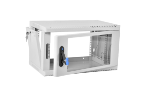 Шкаф ЦМОШкаф телекоммуникационный настенный сварной 6U (600 350) съёмные стенки, дверь стекло
