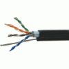 IRBIS FTP Кат.5e 4 пары, 0.50мм медь, 24AWG, PE 305м, черный, внешний с тросом 1.2mm на катушке IRBIS FTP Кат.5e 4 пары, 0.50мм медь, 24AWG, PE 305м, черный, внешний с тросом 1.2mm на катушке