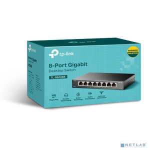 TP-Link TL-SG108S 8-портовый 10/100/1000 Мбит/с настольный коммутатор