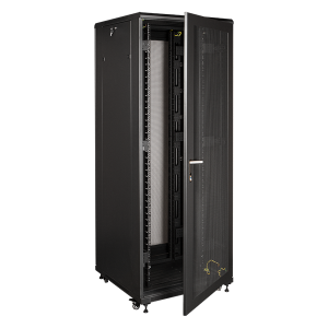 Шкаф 19" Шкаф 19" Business, 42U 800x1200, черный, передняя дв. перфорир., задняя дв. распашная перфорир.