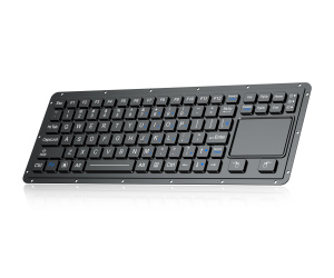 Защищенная встраиваемая силиконовая клавиатура, IP67, на гибкой печатной плате с полуармированной ультра-тонкой пластиной из нержавеющей стали. (-40℃~