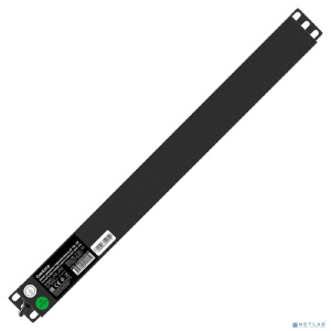 Exegate EX280845RUS Блок розеток ExeGate ServerPro PDU-19H806 Al-8S-C14-3-SW, 19", 1U, алюм, 8Schuko, кабель с C14 3м